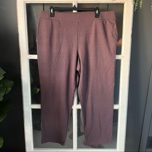 J Jill affinity French terry slim crop pant